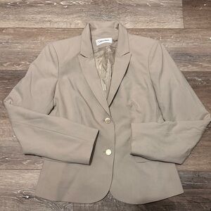 Calvin Klein Women's Beige Blazer